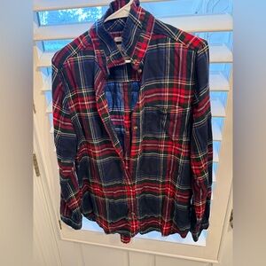 American Eagle Outfitters Red and Blue Plaid Shirt